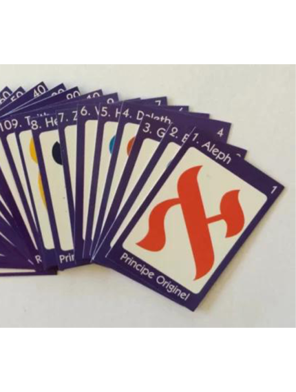 Lot de 22 cartes « lettres hébraïques »